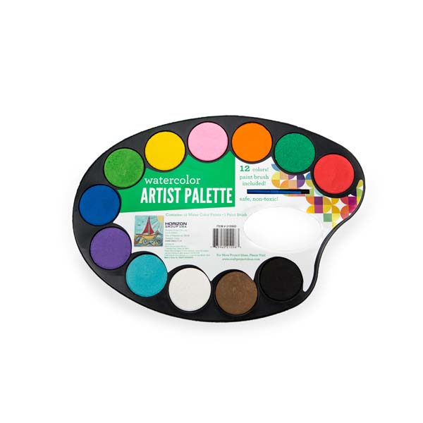 600x600 Watercolor Paint Palette, Available - Watercolor Paint Palette
