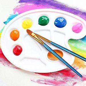 300x300 White Oval Art Paint Tray Palette Artist Watercolor Plastic - Watercolor Paint Palette