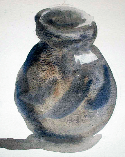 431x539 How To Paint Glass And Ceramics In Watercolour With Sue Sareen - Watercolor Paint Pots