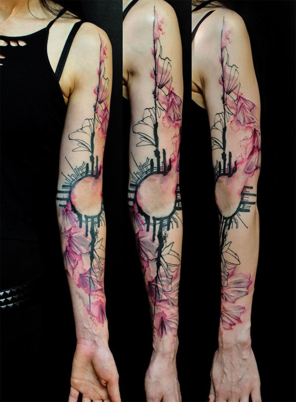 600x813 Best Watercolor Tattoo Designs Amp Meanings - Watercolor Paint Tattoo
