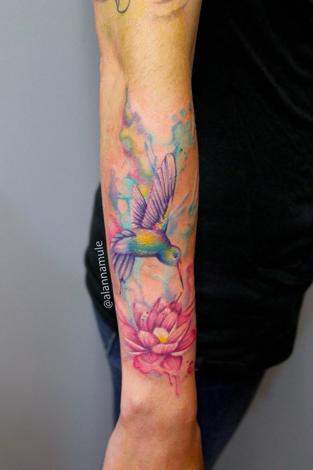 640x960 Watercolor Paint Style, Alanna Mule, Adrenaline Tattoo, Toronto On - Watercolor Paint Tattoo
