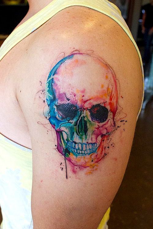 500x750 Watercolor Tattoos - Watercolor Paint Tattoo
