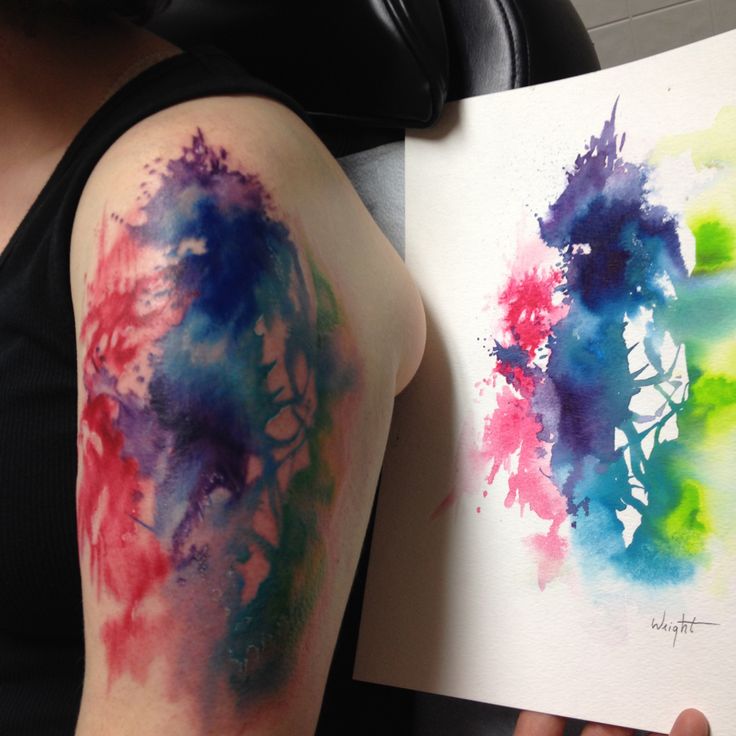 736x736 Watercolor Tattoo - Watercolor Paint Tattoo