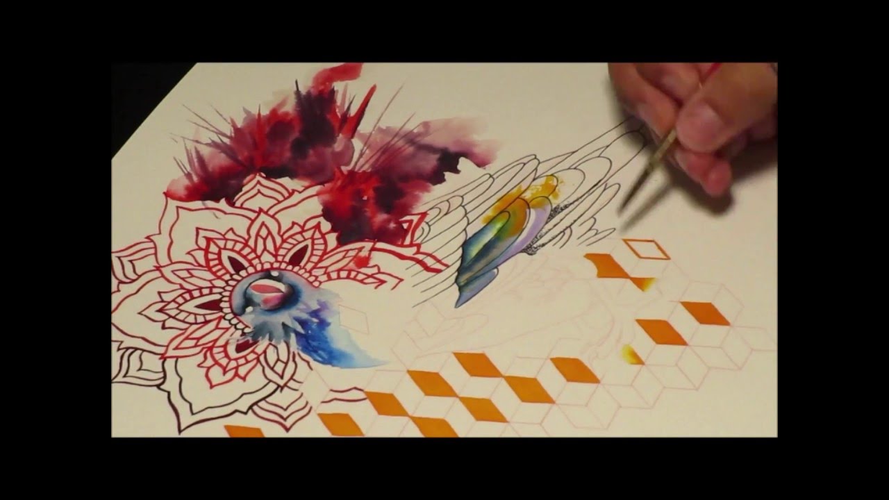 1280x720 Watercolor Painting] Tattoo Design - Watercolor Paint Tattoo