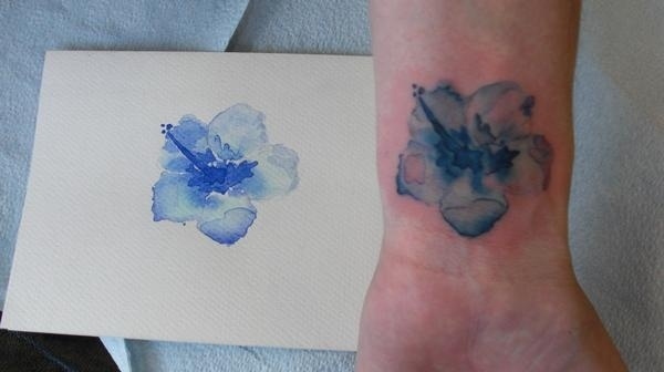 600x336 39 People With Watercolor Paintings Tattooed To Their Bodies - Watercolor Paint Tattoo