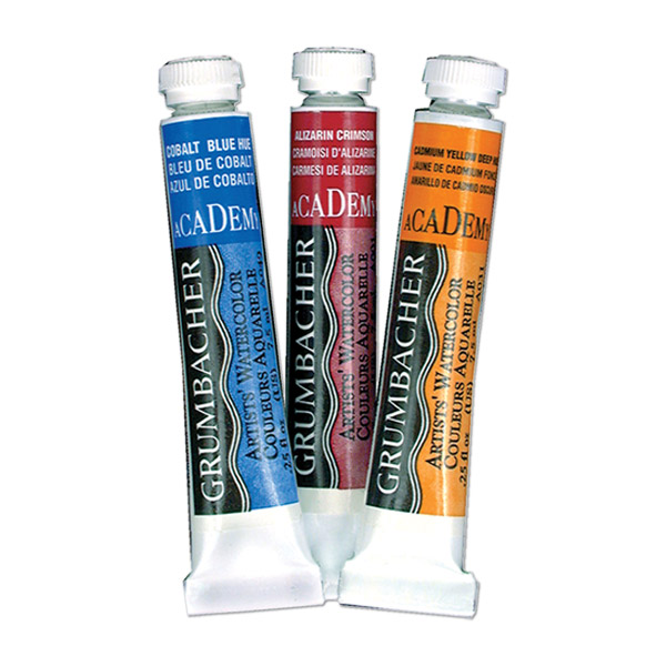 600x600 Grumbacher Academy Watercolor Paints - Watercolor Paint Tubes