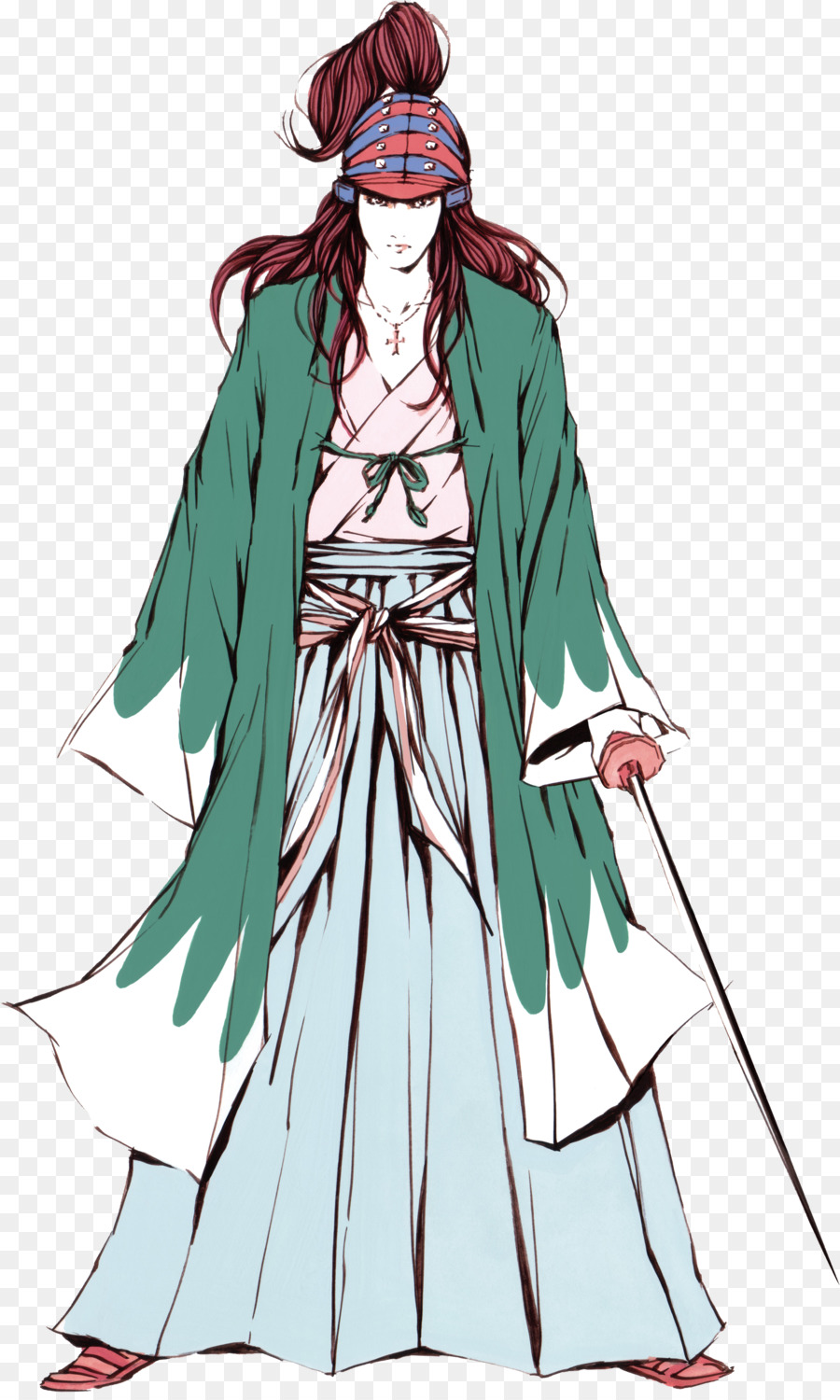 900x1500 Download Japan Samurai Watercolor Painting Anime Samurai Japanese - Watercolor Painting Anime