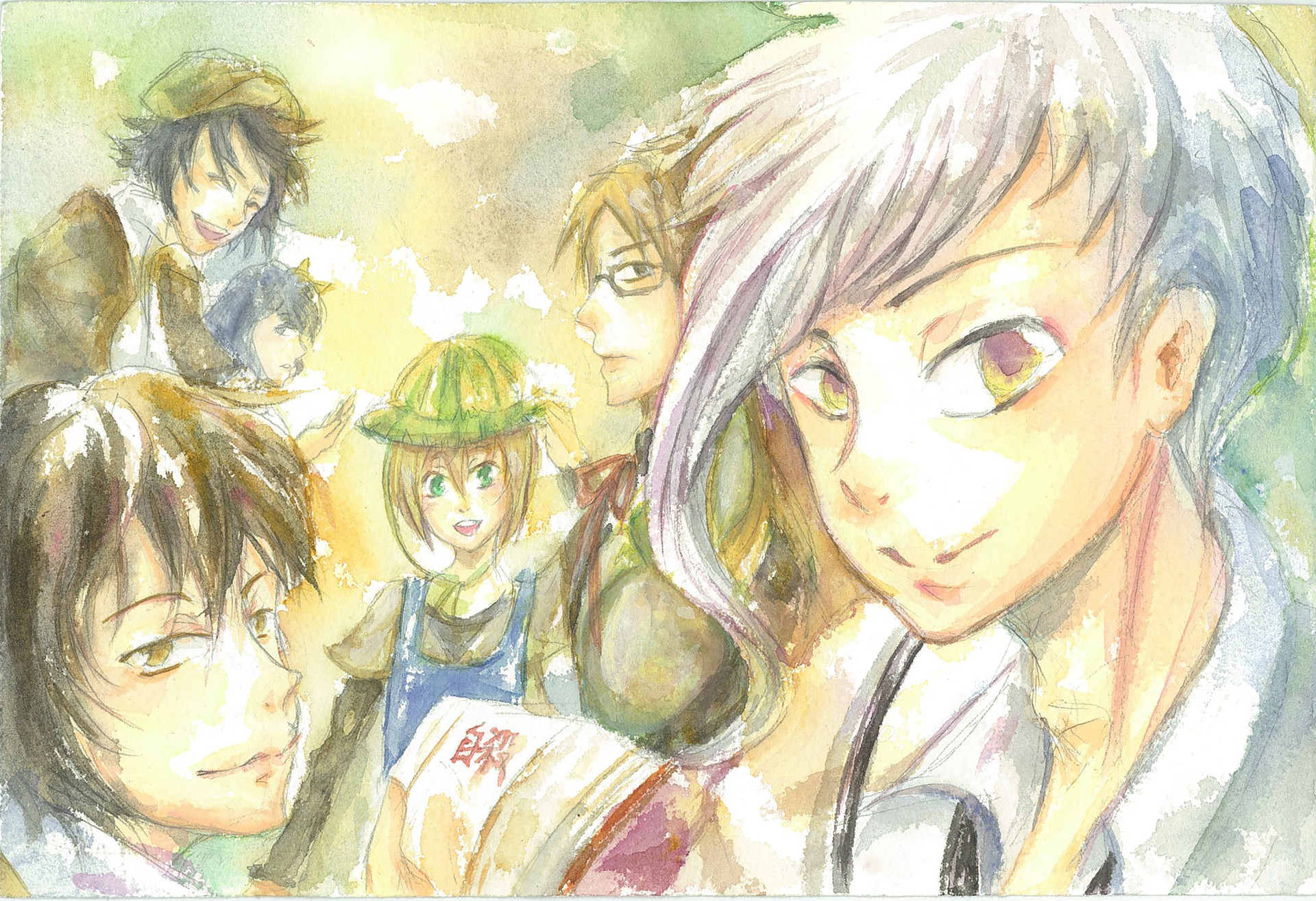 1920x1315 Yi Shiuan Wu - Watercolor Painting Anime