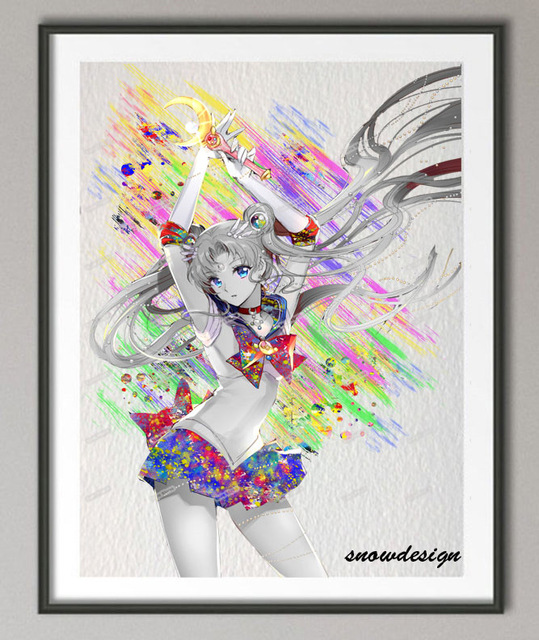 539x640 Buy Diy Original Watercolor Sailor Moon Usagi - Watercolor Painting Anime