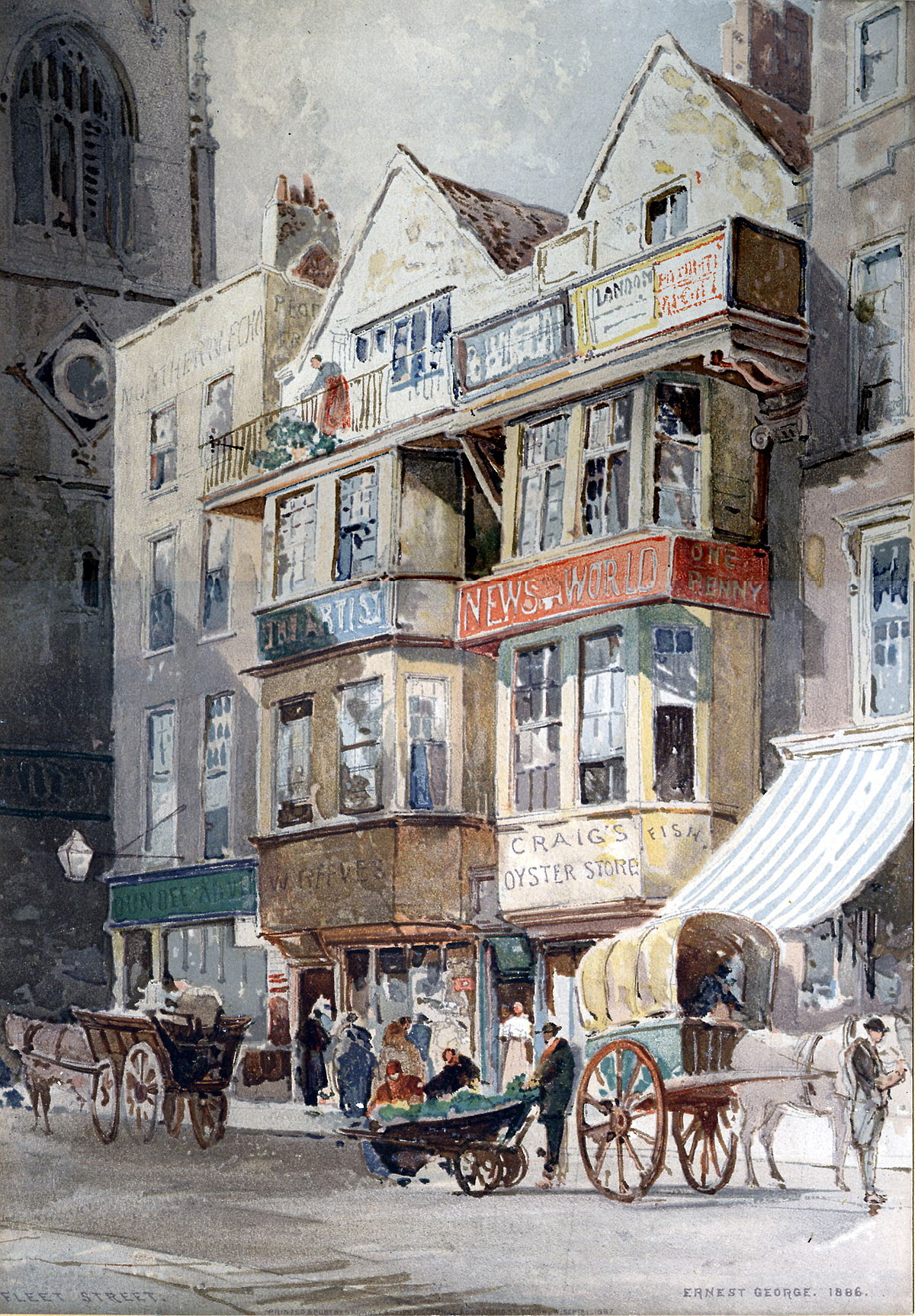 1200x1727 Ernest George - Watercolor Painting Architecture
