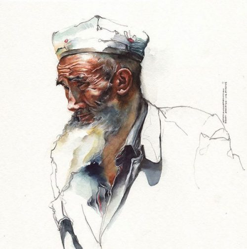 500x503 Magical Watercolor Architecture With Sunga Park - Watercolor Painting Architecture