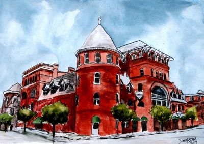 400x283 Pin By Sara Sherard On Art In 2018 Watercolor, Ink - Watercolor Painting Architecture