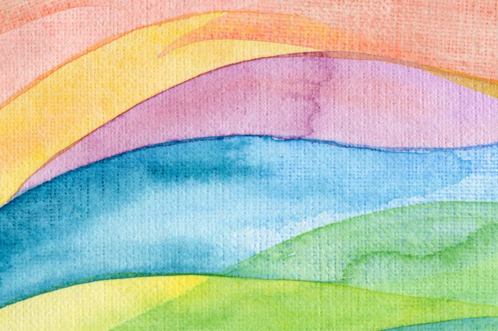 720x479 Abstract Wave Watercolor Painted Background By Rudchenko - Watercolor Painting Background