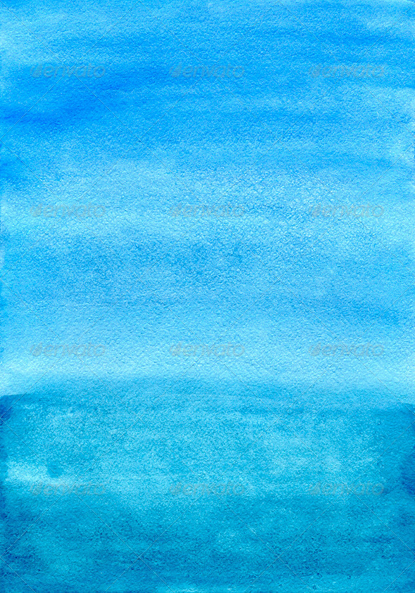 590x843 Blue Watercolor Hand Painted Background By Svitden Graphicriver - Watercolor Painting Background