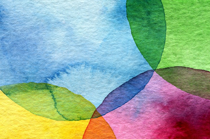 720x479 Abstract Watercolor Circle Painted Background By Rudchenko - Watercolor Painting Background