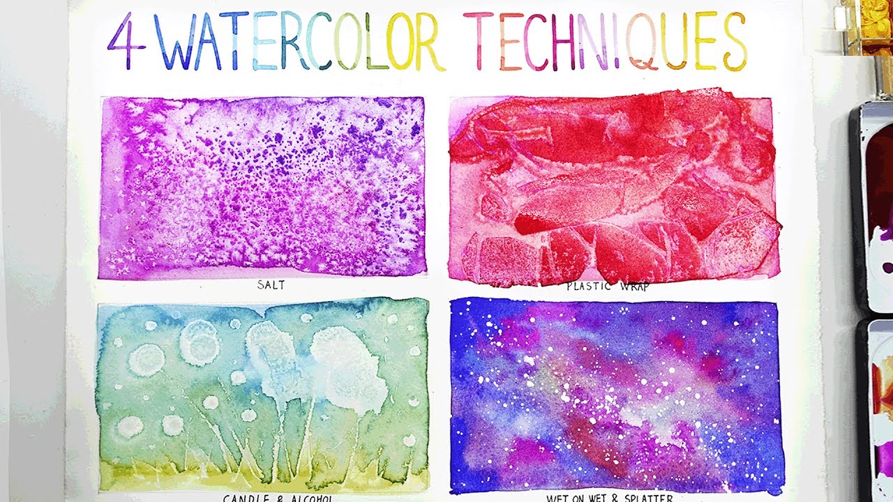 1280x720 Easy Watercolor Techniques For Beginners Best Painting Ideas - Watercolor Painting Designs