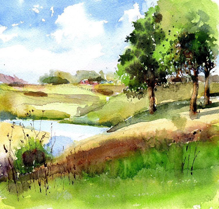 750x713 Vladimir Tuporshin - Watercolor Painting Drawing