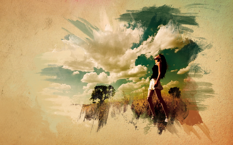 900x563 Fascinating Watercolor Effect By Alexesn - Watercolor Painting Effect