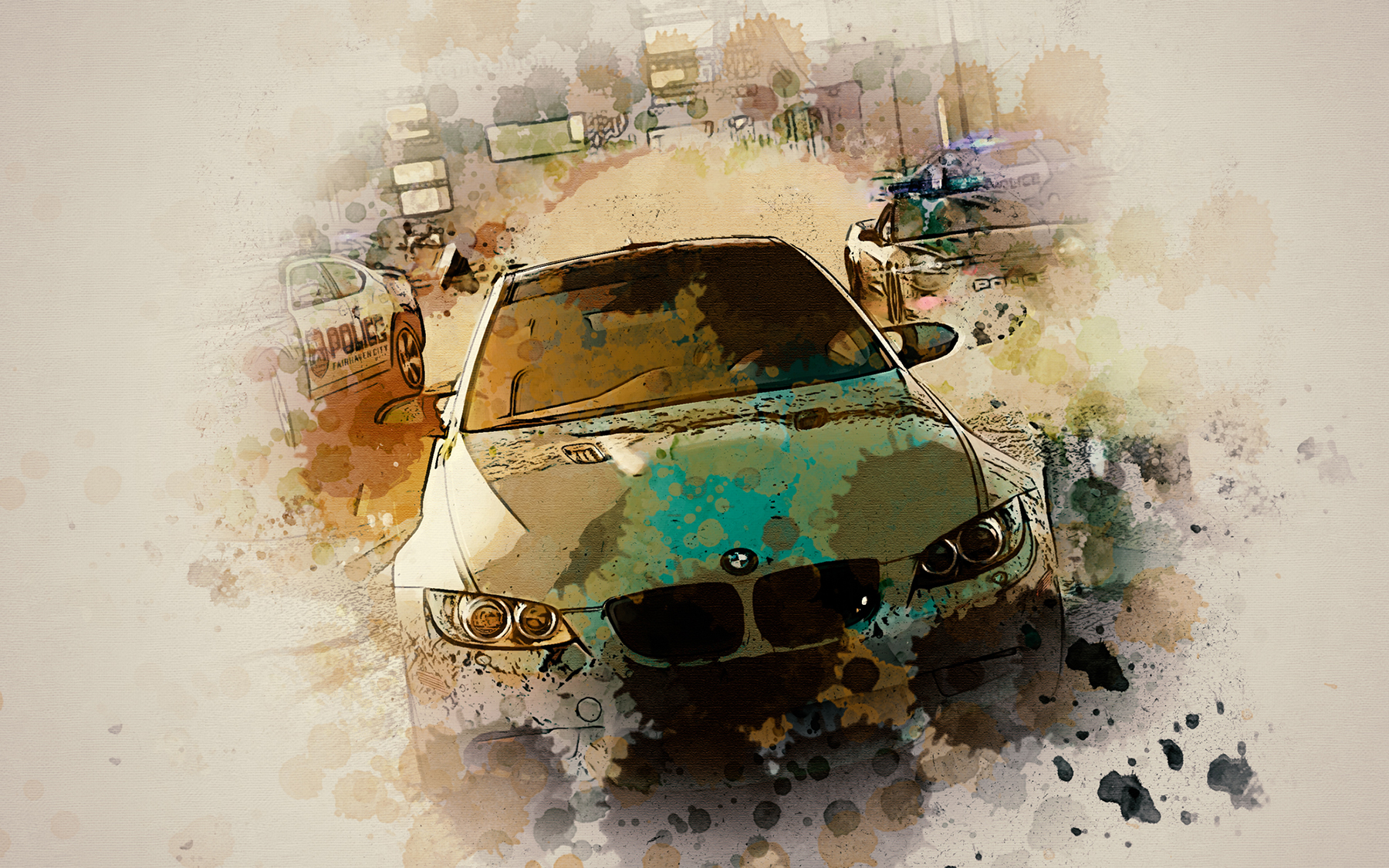 1800x1125 Watercolor Paint Effect Action By Kitket Graphicriver - Watercolor Painting Effect