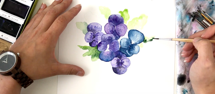 750x330 Free Watercolor Painting Video Tutorials For Beginners - Watercolor Painting For Beginners Flowers