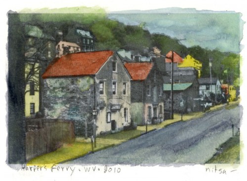 500x367 Handcoloring And Painting Photographs Cameras, Film Amp Technique - Watercolor Painting From Photographs