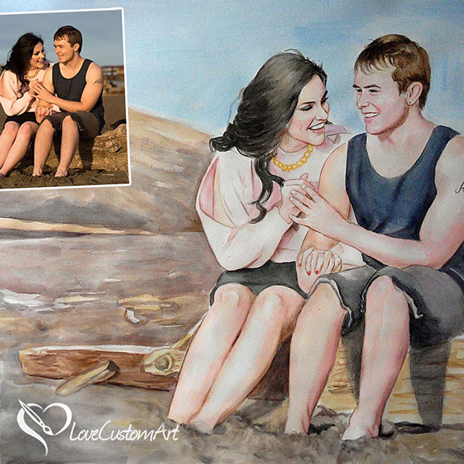 1500x1500 Watercolor Painting From Photo Your Picture As Aquarelle By Love - Watercolor Painting From Photographs