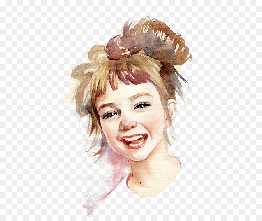900x760 Download Watercolor Painting Portrait Illustrator Illustrat Little - Watercolor Painting Illustrator