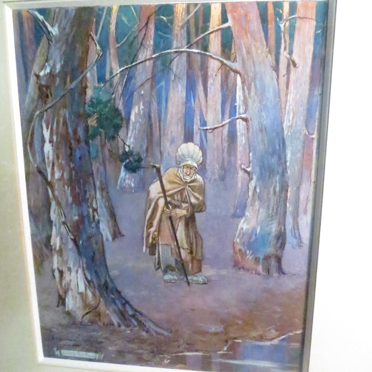 1200x1200 Louis Bailly (1905 ) Illustrator Witch Watercolor Gouache - Watercolor Painting Illustrator