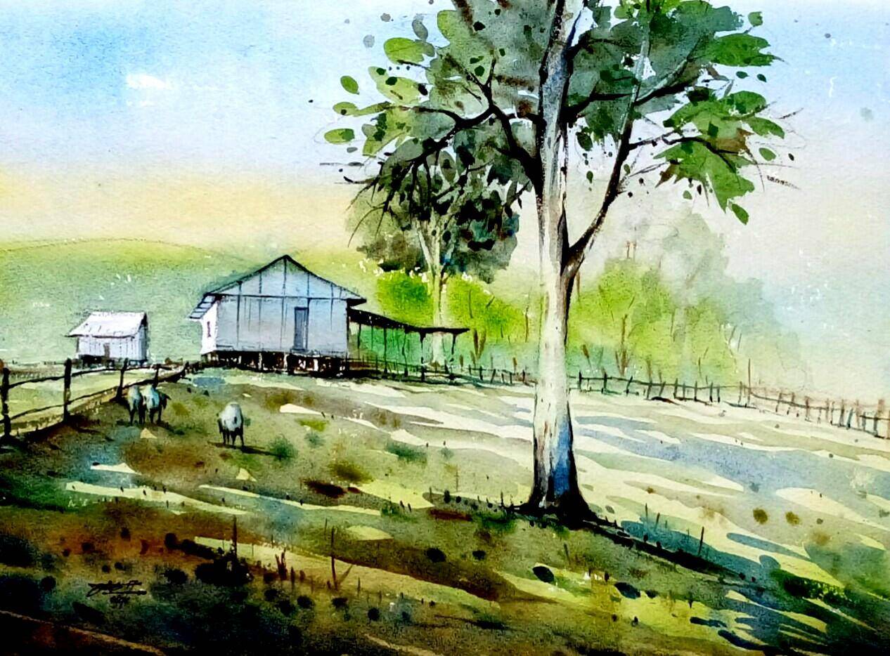 1266x934 Sunlight, Shade Amp Shadow A Watercolor Painting Workshop - Watercolor Painting Images