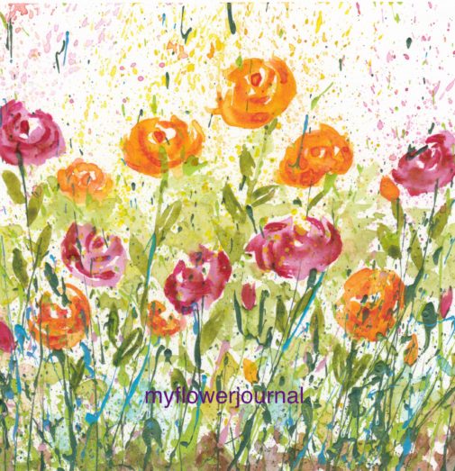 505x523 Using Flower Photos For Splattered Paint Art Inspiration - Watercolor Painting Inspiration