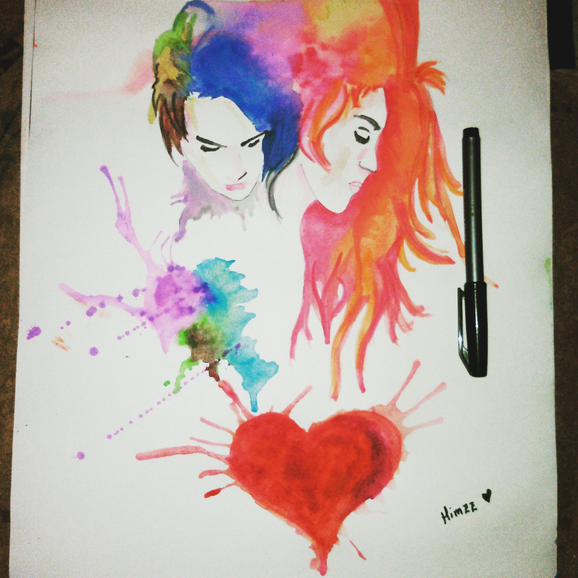 1920x1920 Watercolor Art Decoding Happyness - Watercolor Painting Love