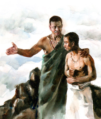 349x410 Watercolor Paintings Spider Magazine Get Off My Lap, Cat - Watercolor Painting Magazines