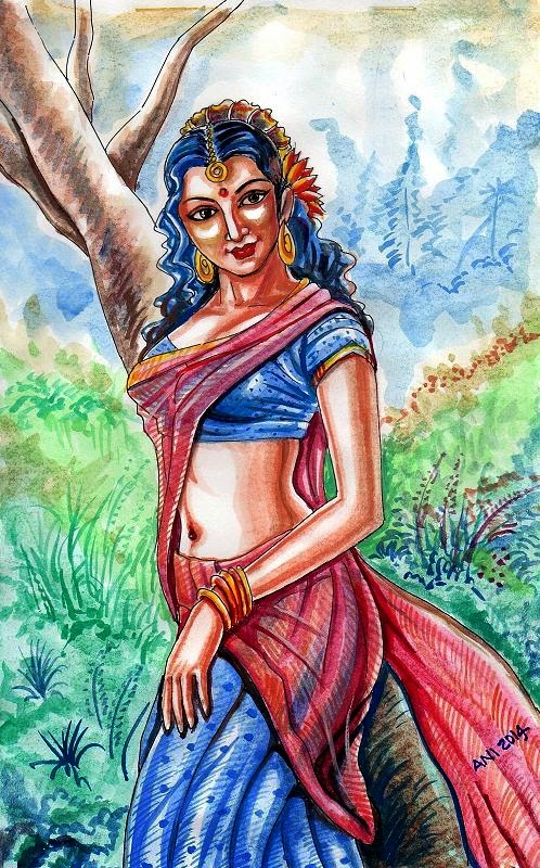 498x800 Watercolor Paintings - Watercolor Painting Of Woman