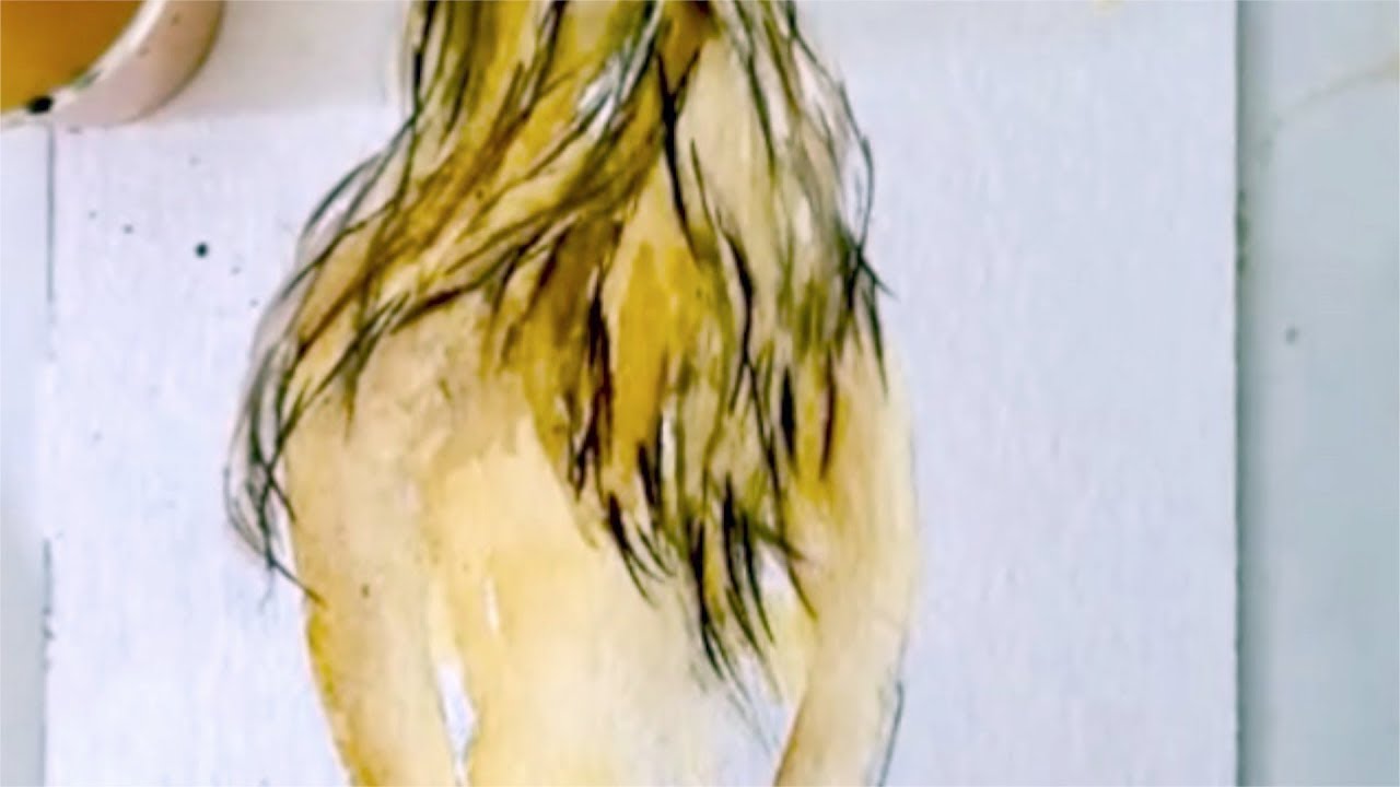 1280x720 Watercolor Painting Tutorial Of A Woman, A Step By Step - Watercolor Painting Of Woman
