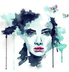 236x245 Watercolor Painting Woman Face Watercolor Paintings Of Faces - Watercolor Painting Of Woman