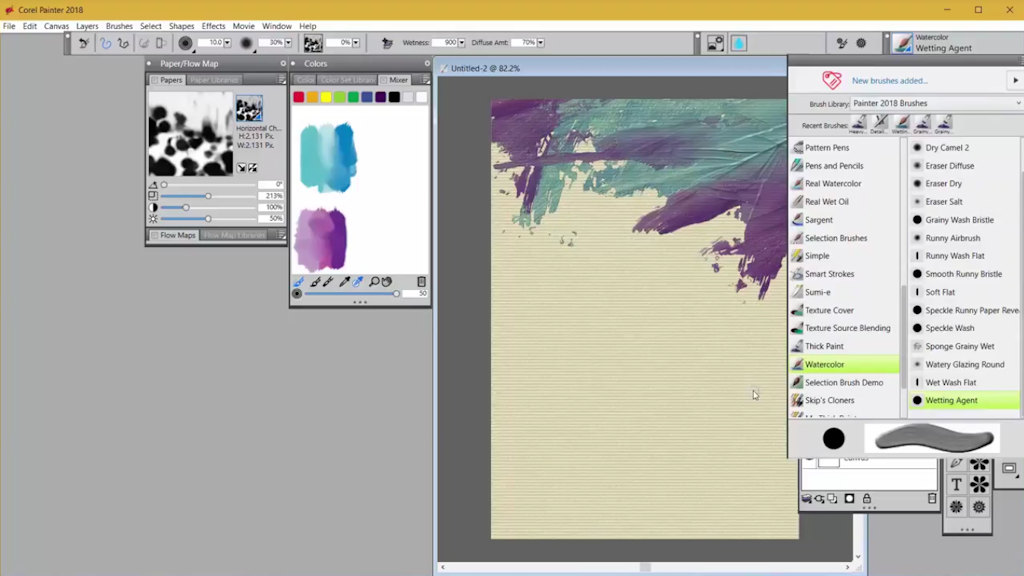 1024x576 How To Make Thick Paint Runny - Watercolor Painting Software