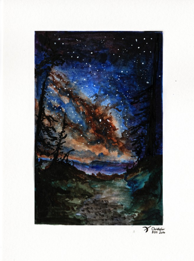 657x886 Watercolor Paintings Space Art By Christopher Doll - Watercolor Painting Space