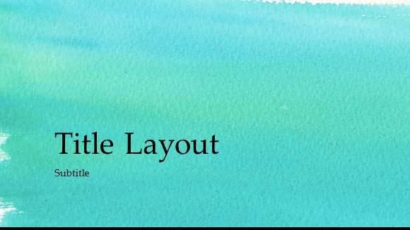 580x326 Free Watercolor Painting Template For Powerpoint Online - Watercolor Painting Templates