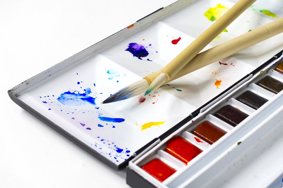 960x640 Free Photo Painting Tools Paint Color Watercolors - Watercolor Painting Tools