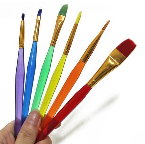 473x471 Online Cheap Colorful Fondant Watercolor Paint Brush Set Drawing - Watercolor Painting Tools