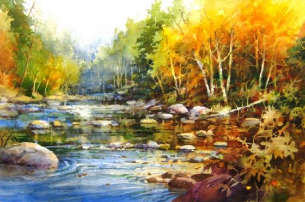 1024x678 How To Paint Foliage Roland Lee - Watercolor Painting Trees And Foliage