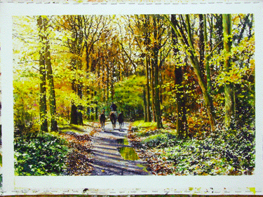 375x281 Joe Dowden - Watercolor Painting Trees And Foliage