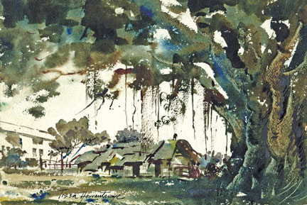 432x289 Sundayobserver.lk Montage Painting Trees And Foliage - Watercolor Painting Trees And Foliage