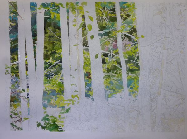 600x446 Watercolor Techniques For Tree Foliage Painting Trees And Leaves - Watercolor Painting Trees And Foliage