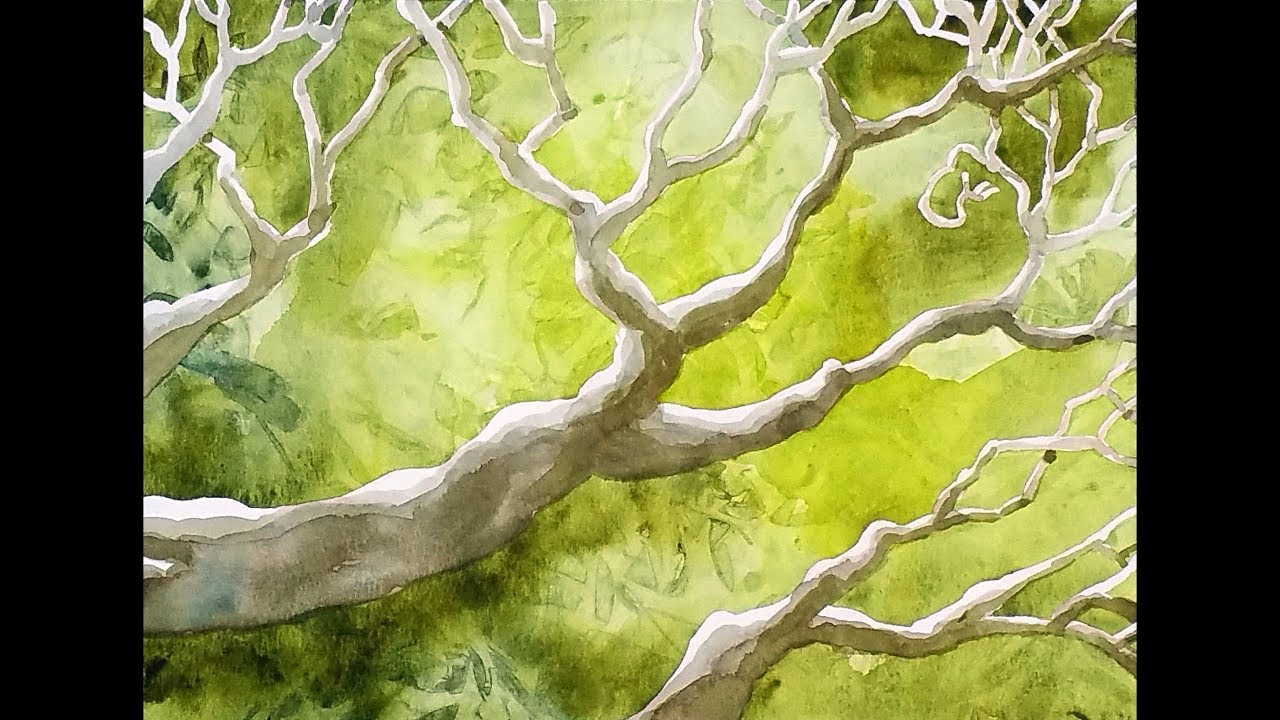 1280x720 Watercolor The Secret To Painting Foliage And Tree Branches - Watercolor Painting Trees And Foliage