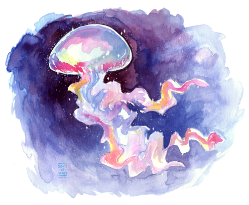 500x412 Jellyfish Watercolor Tumblr - Watercolor Painting Tumblr