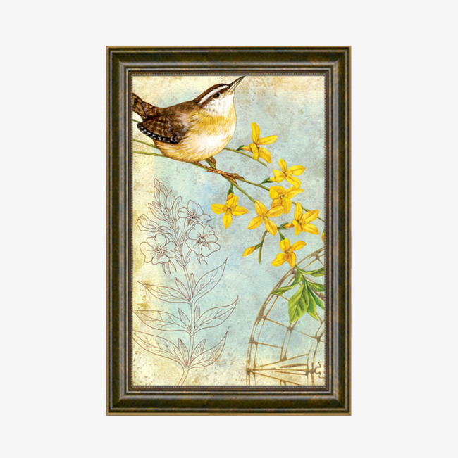 650x651 Decorative Paintings, Mural, Meter Box Painting, Birds Videos Png - Watercolor Painting Videos Free Download