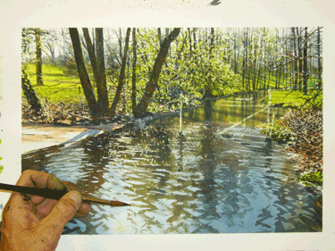 375x281 Joe Dowden - Watercolor Painting Water Ripples