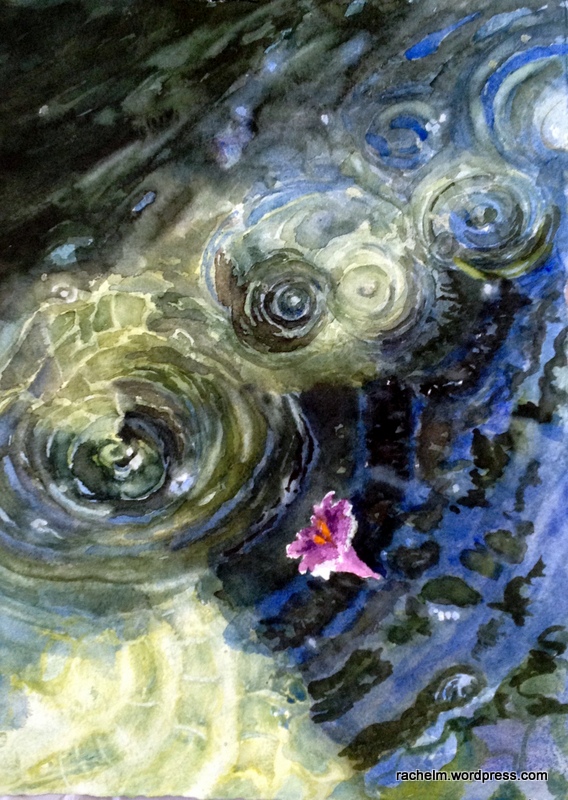 568x800 Ripples Rachel Murphree Watercolors - Watercolor Painting Water Ripples