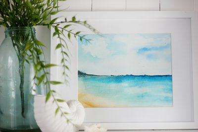 400x266 How To Paint A Beach Scene (With Pictures) Ehow - Watercolor Paintings Beach Scenes